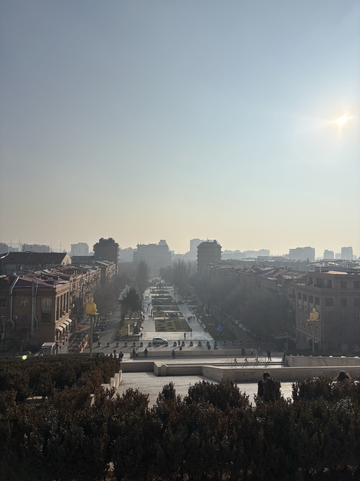 Yerevan from the Cascade